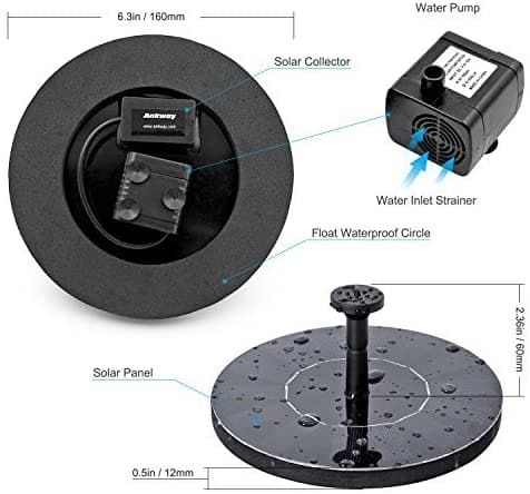 1.5W Solar Fountain