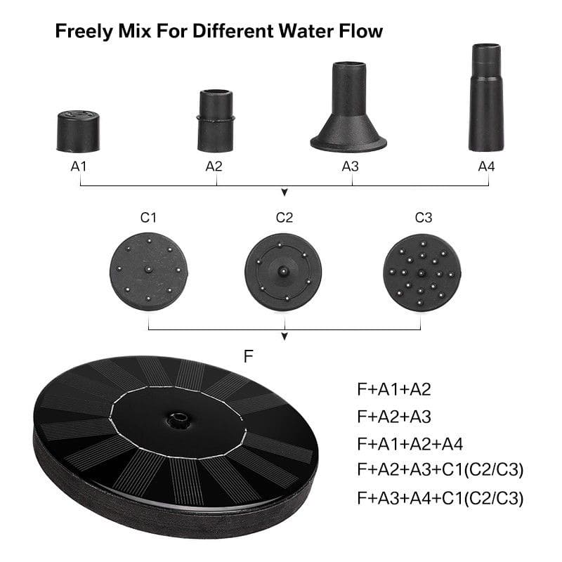 1.5W Solar Fountain